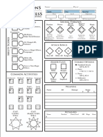 Character Sheet - Form Fillable PDF