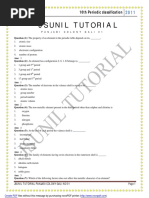 10th Periodic Classification MCQ