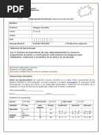 Evaluación 3° Básico