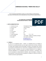 Tecnologia de Frutas y Hortalizas 2018-I