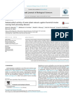 Antimicrobial Activity of Some Plant Extracts Against Bacterial Strains Causing Food Poisoning Diseases