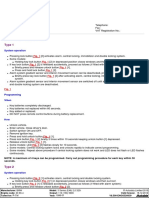 Radio Frequency Transmitter Type 1: System Operation