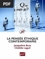 La Pensee Ethique Contemporaine - Russ Jacqueline, Leguil Clotild PDF