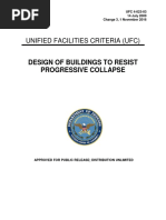 UFC Design of Building To Resist Progressive Collapse PDF