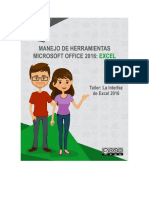 Taller "La Interfaz de Excel 2016"