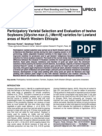 Participatory Varietal Selection and Evaluation of Twelve Soybeans (Glycine Max (L.) Merrill) Varieties For Lowland Areas of North Western Ethiopia