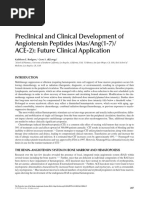 Preclinical and Clinical Development of Angiotensin Peptides (Mas/Ang (1-7) / ACE-2) : Future Clinical Application