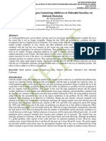 Effect of Adding Oxygen Containing Additives To Unleaded Gasoline On Exhaust Emission