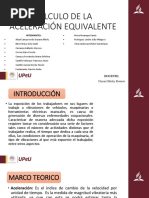 Cálculo de La Aceleración Equivalente