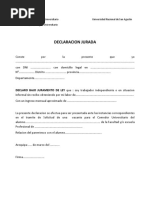 Declaracion Jurada