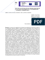 Rendimiento Académico de Los Estudiantes de Primer Semestre de Pregrado de La Facultad de Ingenieria PDF