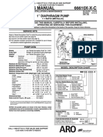 ARO 66610X XXX C 1 Inch Metallic Diaphragm Pump Manual PDF