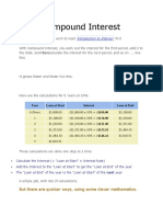 Compound Interest: You May Wish To Read First