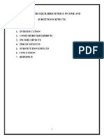 Consumers Equilibrium Price Income and Substituion Effects. Contetns. 1. Intruducation 2. Consumers Equilibrium 3. Income Effects 4. Pricec Effcets 5. Substitution Effects 6. Conclusion