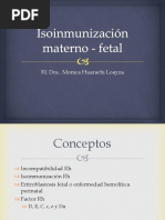 Isoinmunización Materno - Fetal