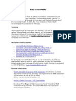 Health and Safety Risk Assessments PDF