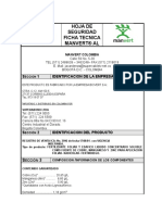 Hoja de Seguridad y Ficha Tecnica Manvert Al