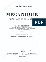 531.0 Cours Elementaire de Mecanique Theorique Et Appliquee PDF