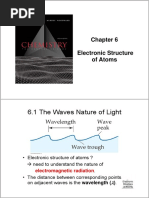 6.1 The Waves Nature of Light: Electronic Structure of Atoms