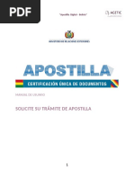 Apostilla Bolivia