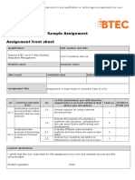 Pearson BTEC Level 5 HND Diploma in Hospitality Sample Assignment