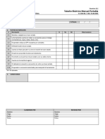 Check List Taladro Eléctrico Manual Portable