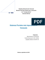 Sistemas Fluviales Mas Importantes de Venezuela