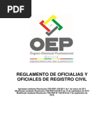 Reglamento Oficialias Oficiales Registro Civil