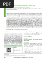 Effect of Vitamin E On Thrombocytopenia in Dengue Fever