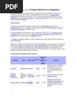 Trabajo Práctico Nº5 Energía Eléctrica en Argentina