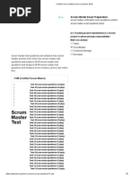 Certified Scrum Master Exam Questions 2018 1