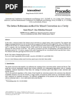 The Lattice Boltzmann Method For Mixed Convection in A Cavity