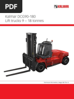 Kalmar DCG90-180 Lift Trucks 9 - 18 Tonnes: Technical Information, Stage IIIB/Tier 4i