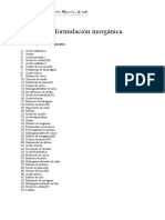 Ejercicios1. Formulacion Inorganica