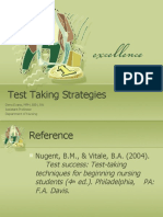 Test Taking Strategies: Dena Evans, MPH, BSN, RN Assistant Professor Department of Nursing