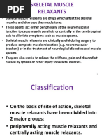 Neuromuscular Blocking Drugs