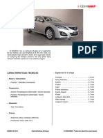 Mazda 6 2010 Caracteristicas Tecnicas, Identificacion, Dimensiones y Tabla de Motorizaciones