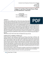 Waste Heat Harvesting of Coal Fired Thermal Power Plant Using Thermoelectric Generator