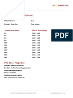 PVC Sheet (Polyvinyl Chloride) : 3 Hewitt Street Cheltenham VIC Australia, 3192