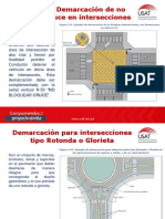 PARTE 278-299 Demarcación de No Bloquear Cruce en Intersecciones