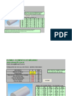 Cálculos de Pesos - Barras Redondas