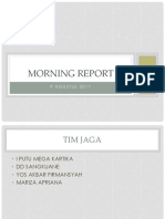 Morning Report: 9 Agustus 2017