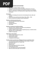 Chapter 4 HR - Job Analysis and Work Design