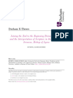 BUSHUR JAMES GEORGE 2010 Joining The End To The Beginning Divine Providence and The Interpretation of Scripture in The Teaching of Irenaeus, Bishop of Lyons (PHD Thesis)