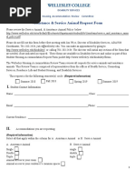 Assistance and Service Animal Request Form