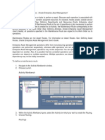 Defining Maintenance Routes - Oracle Enterprise Asset Management