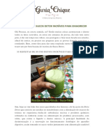 10 Receitas de Sucos Detox Incríveis para Emagrecer PDF