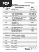 Ringkasan Spesifikasi Material