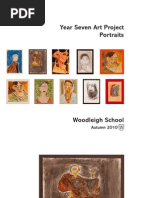 Woodleigh School Year 7 Art Portraits Project