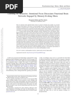 Listening For Memories Attentional Focus Dissociates Functional Brain Netw